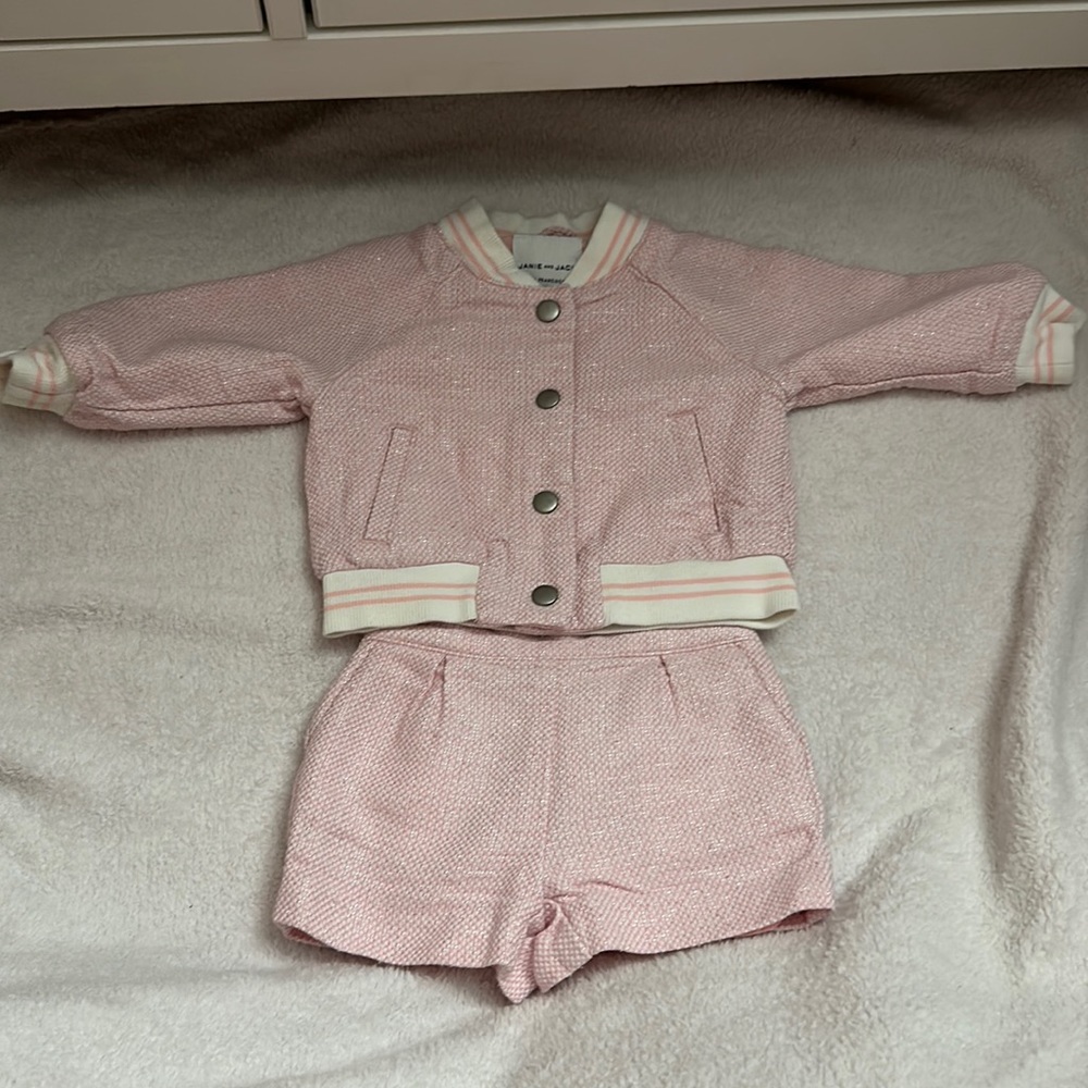 Janie and Jack jacket and short set